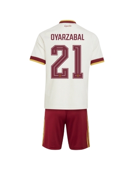 Billige Fotballdrakt Spania Mikel Oyarzabal #21 Replika Bortedraktsett Barn VM 2026 Kortermet (med bukser)